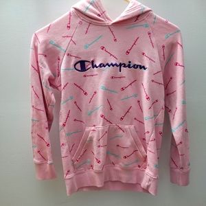 Champion pink Hoodia size medium kids